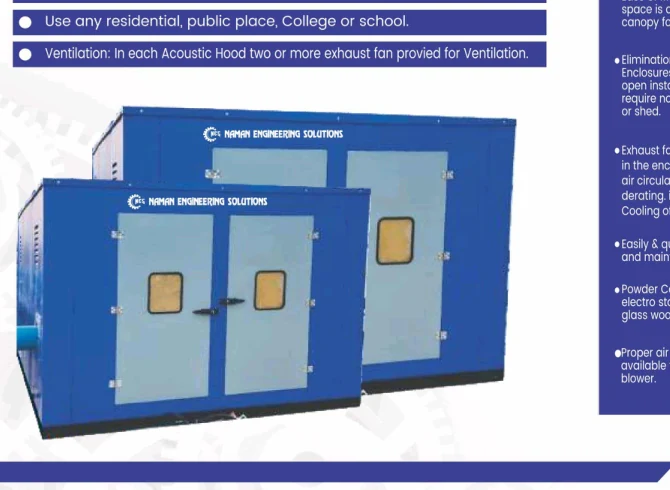 Acoustic hood and enclosure